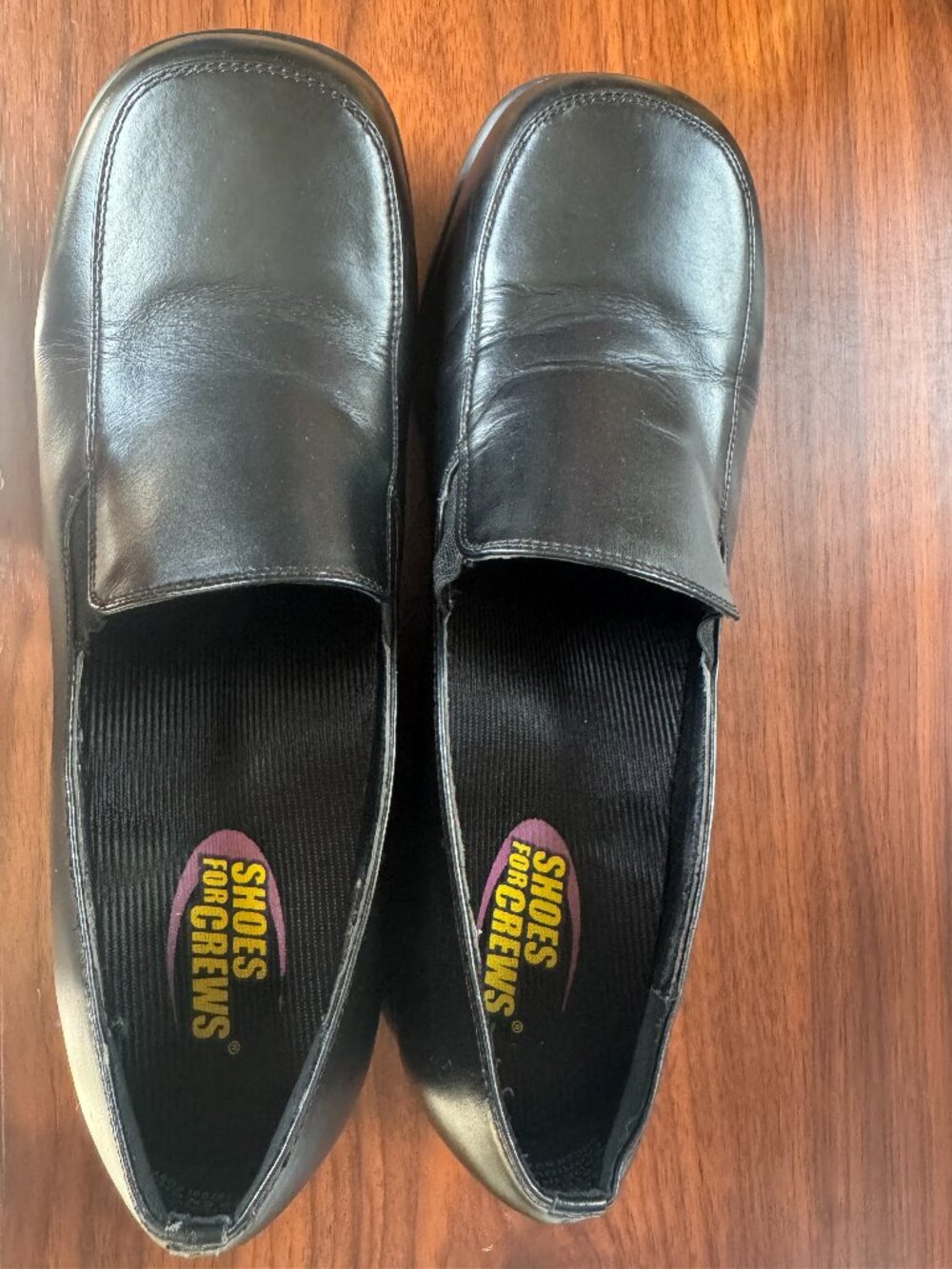Shoes for Crews Black Slip-On Loafers | Slip-Resistant Work Shoes